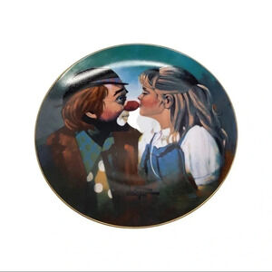 Kiss for a Clown Vintage Collectors Plate